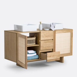 Arty, Cannage Double Sink Unit L145cm - thumbnail 3