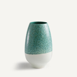 Dolo Two-Tone Glazed Earthenware Vase