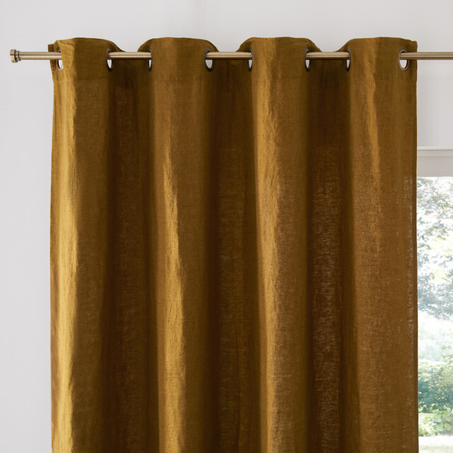 Elba Linen Curtain with Eyelets - image 1
