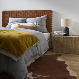 Emna Concrete and Linen Table Lamp - thumbnail 2