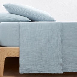Kumla Plain Cotton Muslin Flat Sheet