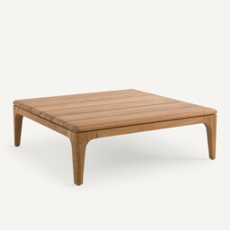 Cordano Teak Square Garden Coffee Table - thumbnail 1