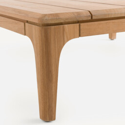 Cordano Teak Square Garden Coffee Table - thumbnail 4