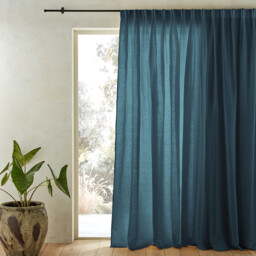 Colin Linen Flemish Pleated Curtain - thumbnail 1