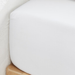 Scenario Plain Organic Cotton Percale Fitted Sheet - thumbnail 2