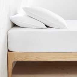 Scenario Plain Organic Cotton Percale Fitted Sheet - thumbnail 1