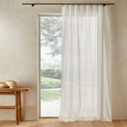 Skoum 100% Organic Cotton Voile Sheer Curtain Panel - thumbnail 1