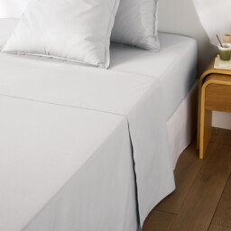 Scenario Plain Cotton Percale 200 Thread Count Flat Sheet - thumbnail 3