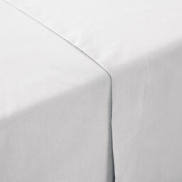 Scenario Plain Cotton Percale 200 Thread Count Flat Sheet - thumbnail 4