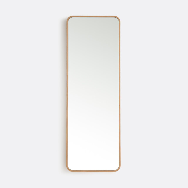 Iodus Rectangular Mirror in Oak Veneer 42x120cm - image 1