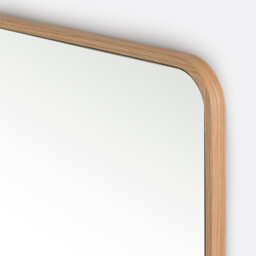Iodus Rectangular Mirror in Oak Veneer 42x120cm - thumbnail 3
