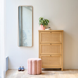 Iodus Rectangular Mirror in Oak Veneer 42x120cm - thumbnail 2