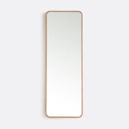 Iodus Rectangular Mirror in Oak Veneer 42x120cm - thumbnail 1