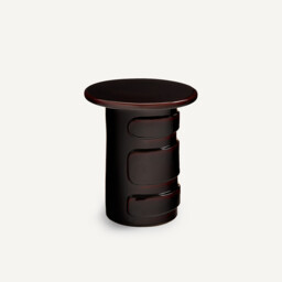 Torres Glazed Ceramic Side Table - thumbnail 1