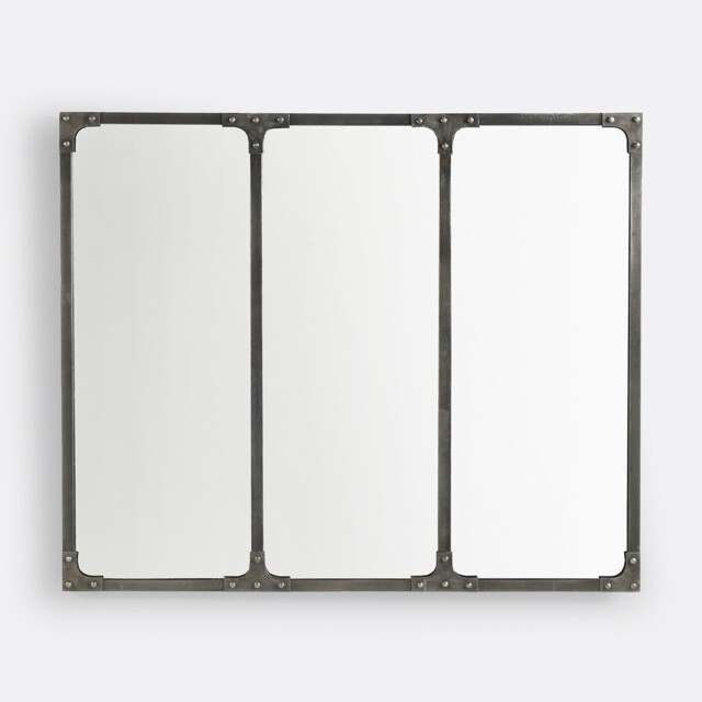 Lenaig Industrial Metal Mirror 120x100cm - image 1
