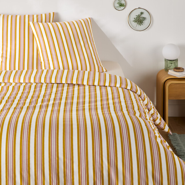 Dairis 30% Recycled Cotton Duvet Cover Set with Square Pillowcase - image 1