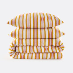 Dairis 30% Recycled Cotton Duvet Cover Set with Square Pillowcase - thumbnail 3