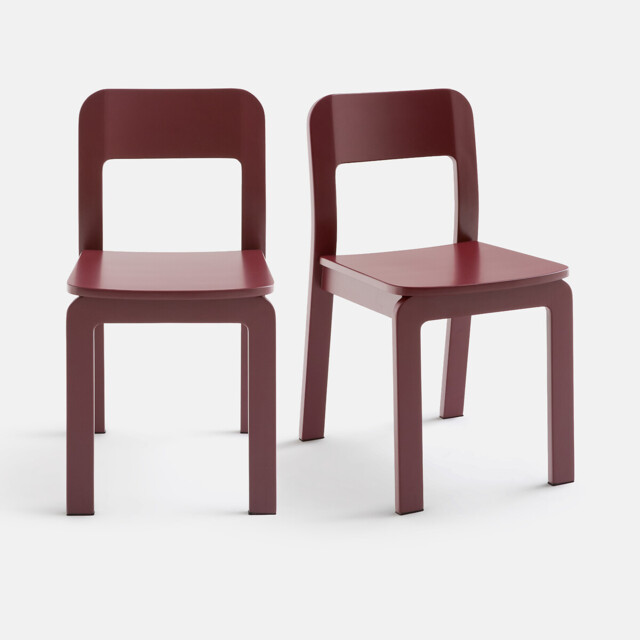 Set of 2 Talet Stained Solid Birch Chairs - image 1