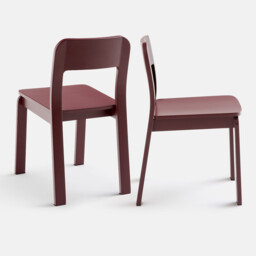 Set of 2 Talet Stained Solid Birch Chairs - thumbnail 2