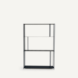 Parallel XS Slim Metal Bookcase, H117cm - thumbnail 3