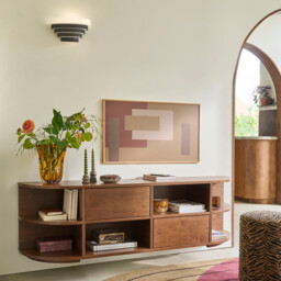 Sters Iron and Opaline Wall Light - thumbnail 2