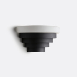 Sters Iron and Opaline Wall Light - thumbnail 1