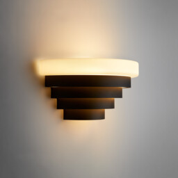 Sters Iron and Opaline Wall Light - thumbnail 4