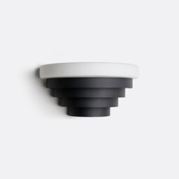 Sters Iron and Opaline Wall Light - thumbnail 3