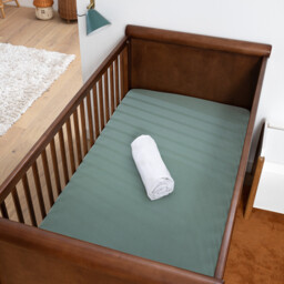 Set of 2 Scenario Plain Cotton Jersey Baby's Fitted Sheets - thumbnail 2