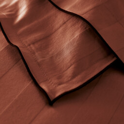 Victor Striped Washed Cotton Satin 300 Thread Count Duvet Cover - thumbnail 4