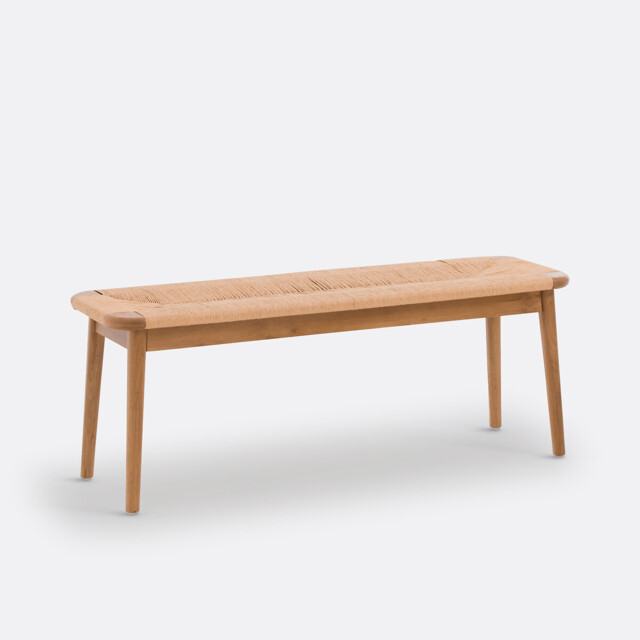 Pipo Oak & Rope Bench - image 1