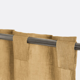 Onega Washed Linen Radiator Curtain with Hidden Fixings - thumbnail 2