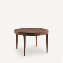 Sanara Walnut and Veneer Extendable Round Table