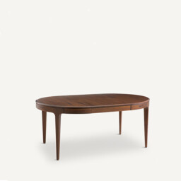 Sanara Walnut and Veneer Extendable Round Table - thumbnail 4
