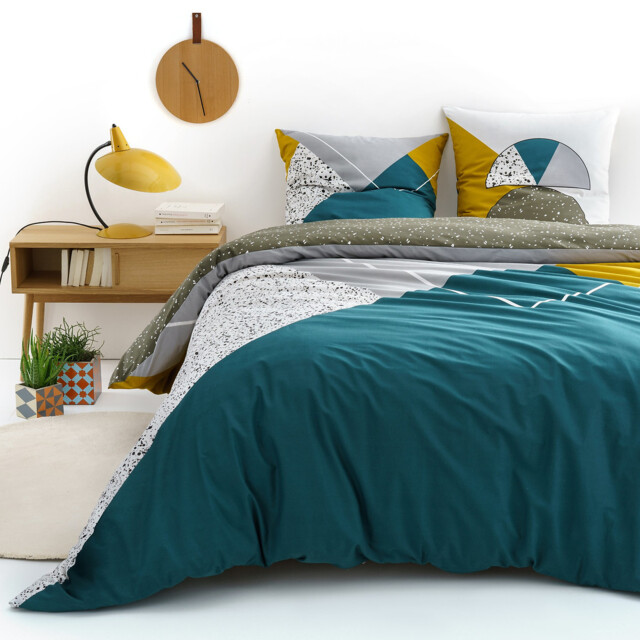 Hilda Geometric Spots Cotton Duvet Cover - image 1