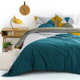 Hilda Geometric Spots Cotton Duvet Cover - thumbnail 1