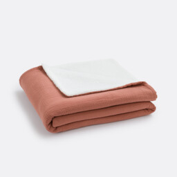 Kumla Fleece & Cotton Muslin Blanket - thumbnail 2