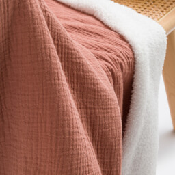 Kumla Fleece & Cotton Muslin Blanket - thumbnail 3