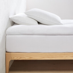 30% Recycled Cotton Jersey Fitted Mattress Topper Sheet - thumbnail 1
