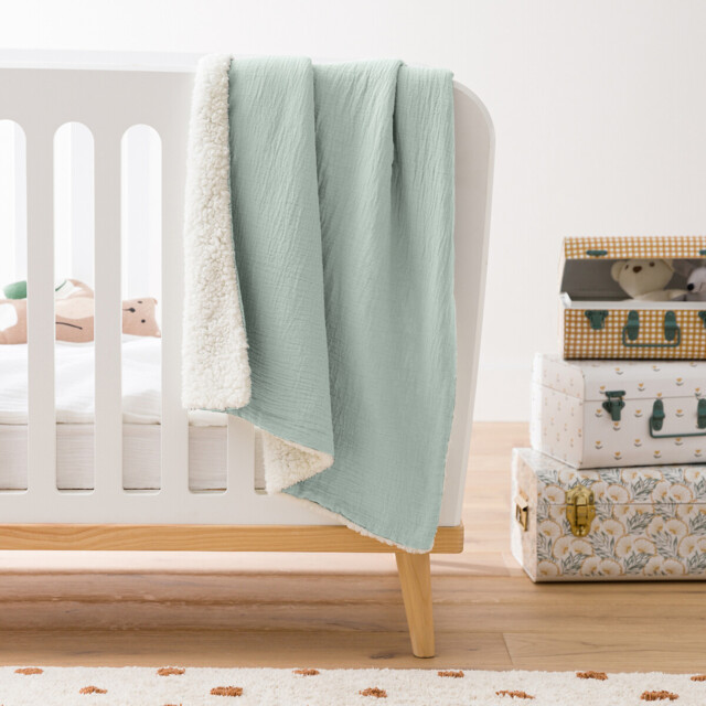 Kumla Cotton Muslin & Fleece Baby Blanket - image 1