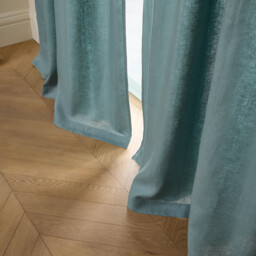 Private Curtain in Lined Washed Linen with Concealed Tabs - thumbnail 2