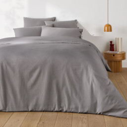 Scenario Plain Cotton Pillowcase with Tie Fastening - thumbnail 2
