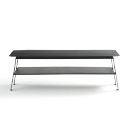 Hiba Two-Tier Metal Coffee Table - thumbnail 3