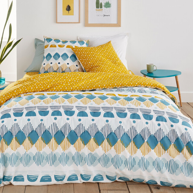 Cool Graphic Cotton Duvet Cover