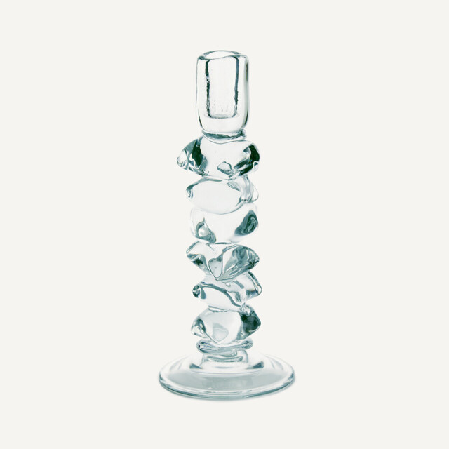 Qimera Transparent Glass Candlestick H29.5cm - image 1