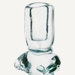 Qimera Transparent Glass Candlestick H29.5cm - thumbnail 4