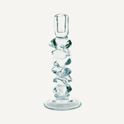Qimera Transparent Glass Candlestick H29.5cm