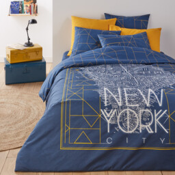 Dwight Geometric New York Cotton Duvet Cover