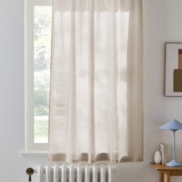 Nyong Radiator Voile Panel with Pencil Pleat and Wave
