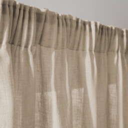 Nyong Radiator Voile Panel with Pencil Pleat and Wave - thumbnail 2